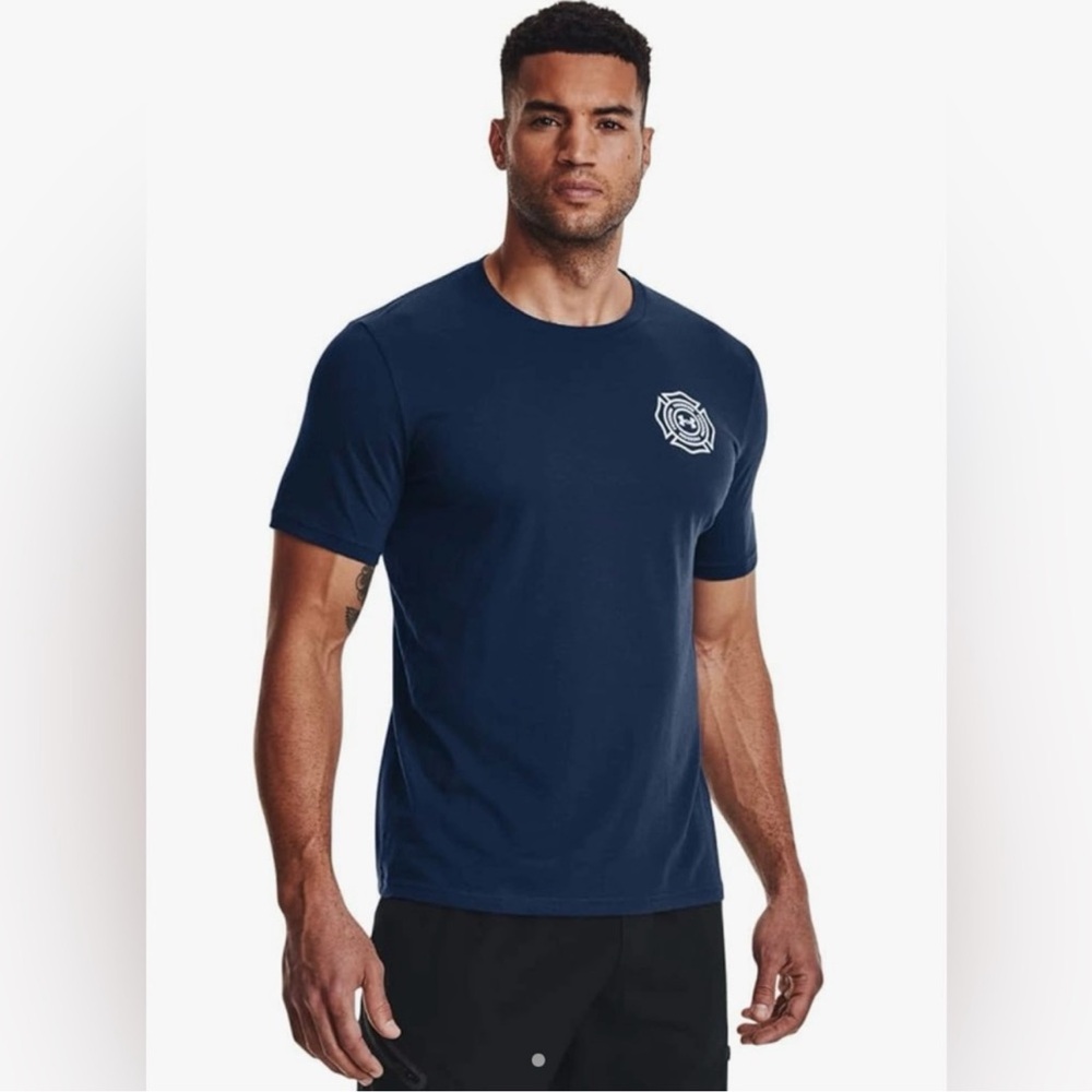 Under Armour - Mens Freedom Ac Graphic T-Shirt, Color Navy/White